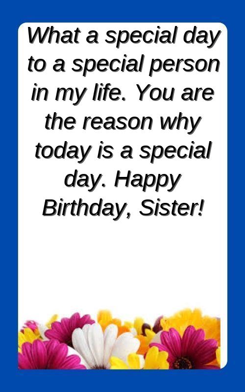 bday wish for elder sister